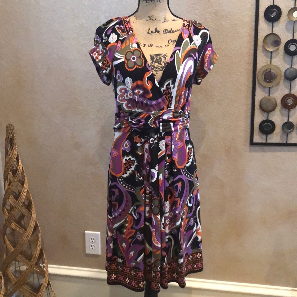 ECI New York Print Dress -  Size 8